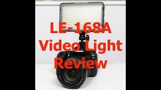 LE 168A Pro LED Video Light Review