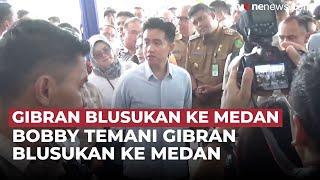 Momen Gibran Ditemani Bobby Nasution Blusukan di Medan, Kunjungi Job Fair | OneNews Update