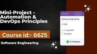 Mini-Project - Automation & DevOps Principles | Software Engineering | 6625