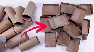  How To Create A Cardstock BOX from TOILET ROLLS - DIY Crafts Tutorial