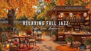 Cozy Fall Coffee Shop Ambience & Relaxing Jazz Background Music  Smooth Jazz Music for Work, Study