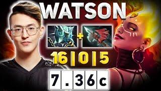 WATSON DESTROYED Enemies in 20 MIN | Dota 2 LINA 7.36c