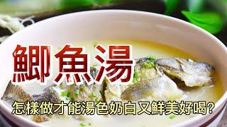 【小穎愛美食】烹飪教學：怎樣做鯽魚湯才能湯色奶白又鮮美好喝？