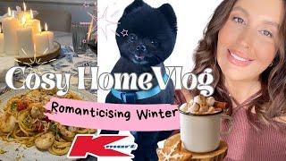 Cosy Day At Home | Romanticising Winter | Dining Table Make Over On A Budget | Prawn Pasta