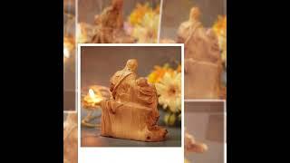 La Pieta by Michelangelo Wooden Statue Madonna Jesus Statue Sculpture Holy Figurine Religious Dec...