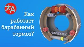 Как работает барабанный тормоз?