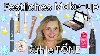 Drogerie Make-up | festlich |  kühle Töne | reife Haut | @kanalsharones779