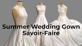 Summer Wedding Gown (savoir-faire) | Bridal Dress | Sewing Vlog no.1 | LA MODÉLISTE