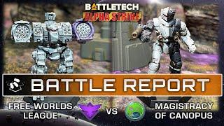 Free Worlds League vs Magistracy of Canopus | BattleTech Alpha Strike Battle Report | ilClan Era