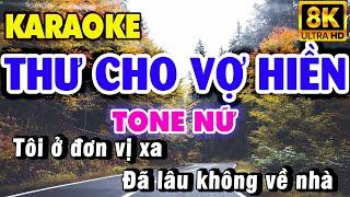 Karaoke THƯ CHO VỢ HIỀN Tone Nữ (Si Thứ) Nhạc Sống KLA | Karaoke 9669