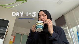 [day 1-5]  two meals a day, diet vlog | malaysia