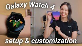 FIRST 5 THINGS TO DO ON NEW GALAXY WATCH 4 | Setup + Customization on WearOS