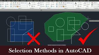 Types of selection in autocad