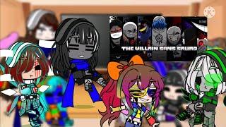 some of frisk and chara aus react to villain sans squad opening 3//gacha club//