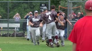 Tyler Higgins strikeout to clinch the CJ 1 title for South River