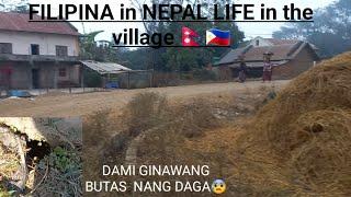 FILIPINA in NEPAL life in the village || Kilangan ko Tanggalin ito dahil || Daming butas