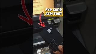 Fyp Card ATM Test | Testing Fyp card in ATM | Fyp Debit Card "ATM CASH Withdraw"#viral #shorts #fyp