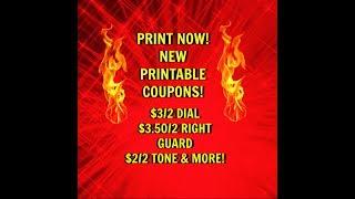 MUST PRINT | NEW PRINTABLE COUPONS | $3/2 DIAL & MORE!