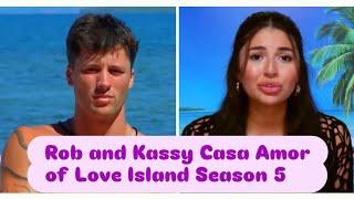 Rob and Kassy's first interactions (Last Season) #loveislandusa #loveisland #casaamor