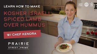 Kosher Israeli Spiced Lamb with Hummus