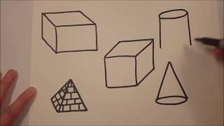 Drawing 3-D Solid Shapes