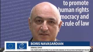 Boris Navasardian's interview for the Civil participation in the Eastern partnership region