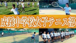 【全国常連校】成蹊中学校女子テニス部に潜入！全国3冠を目指す練習風景を公開！