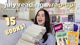 july reading wrap up!  *somehow i read 15 books*