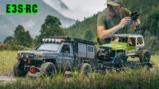 Rc Crawler 1/10 VS4-10 Tamiya Jeep YJ on Trailer Rc Land Cruiser LC70 | Rc Cars Off Road