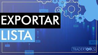 Tradertools - Exportar Lista