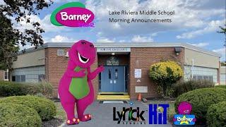 Barney Error (Lake Riviera Middle School Morning Announcements Edition)