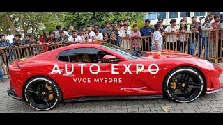 Auto Expo At VVCE Mysore  vidyuth 2k23  Supercars and Superbikes  Ferrari