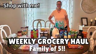 WEEKLY GROCERY HAUL AND MEAL PLAN | Shop with me!!