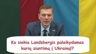 Ko siekia Landsbergis palaikydamas karių siuntimą į Ukrainą!?