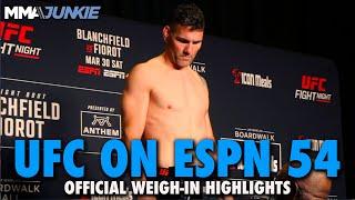 UFC on ESPN 54 Weigh-In Highlights: One Fighter Heavy in Atlantic City