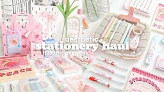 aesthetic stationery haul + GIVEAWAY!! ft. stationerypal ️ pinterest inspired, sanrio unboxing 