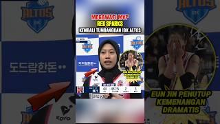 MEGAWATI MVP Red Sparks Kembali Tumbangkan IBK Altos skor 3-2 #megawatihangestri #redspark #shorts