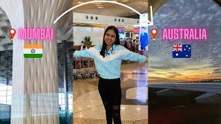 TRAVEL DAY VLOG | MUMBAI TO AUSTRALIA  | INTERNATIONAL STUDENT IN AUSTRALIA | VLOGTALESWITHJUHI