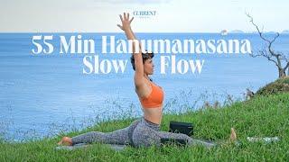 55 Min Slow Vinyasa Flow, leading to Hanumanasana / Monkey Pose / Splits