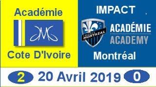 Académie JMG Cote d'Ivoire visite Académie Impact de Montreal Tournoi U19 St Joseph / St Martin