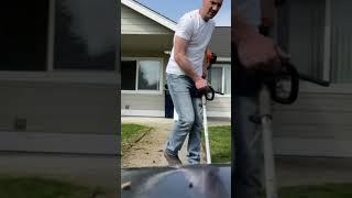 Cleaning Up with the Stihl KB-KM Bristle Brush