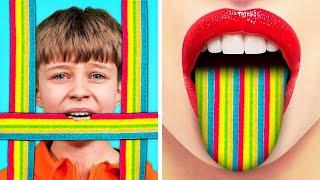 DAD SNEAKS CANDIES INTO JAIL! Genius Sneaking Hacks & Funny Situations