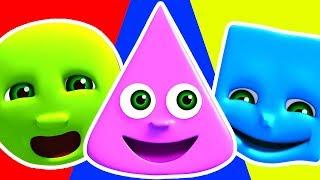 forme canzone | 3D Filastrocche | Shapes Song | Little Treehouse Italiano | canzoni per bambini