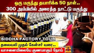 தலைவலி முதல் கேன்சர் வரை.. வாசனையிலையே குணமாகும் நோய்..DAY IN SIDDHA FACTORY