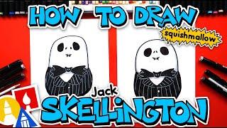 How To Draw Jack Skellington Squishmallow