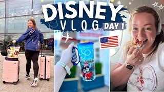 WALT DISNEY WORLD! ️ DAY 1 • travel day, flying Virgin premium economy & Boardwalk Inn room tour!