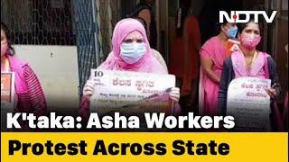 Karnataka ASHA Workers On Strike, Demand Fixed Pay, PPEs Amid Pandemic