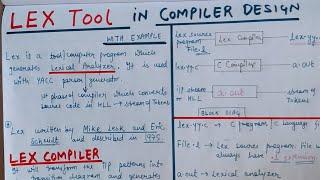 LEX tool in Compiler Design | Everything about LEX tool in Compiler Design | Part 1