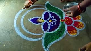 Karthigai deepam  special2024 easy newyear villaku rangoli  kolamdiya muggulu designsAmazing r