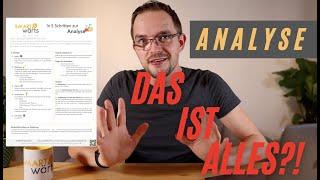 Nur 5 Schritte zur perfekten Analyse!